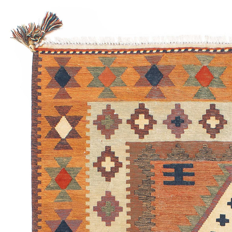 Kelim-tæppe - orientalsk - 200 x 144 cm - brun