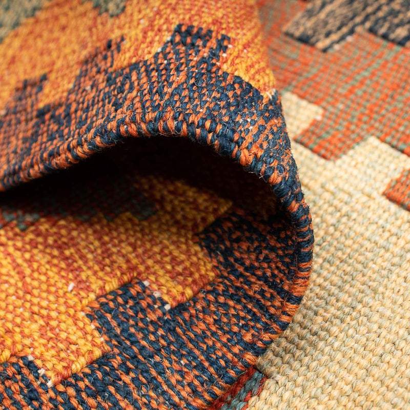 Kelim-tæppe - orientalsk - 200 x 144 cm - brun