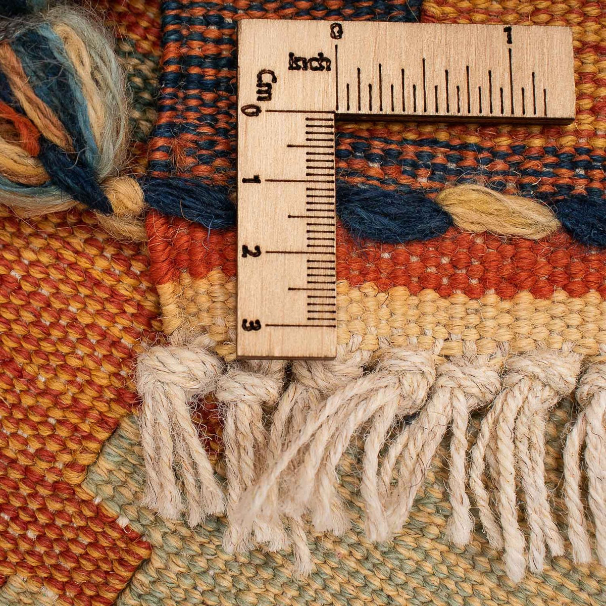 Kelim-tæppe - orientalsk - 200 x 144 cm - brun