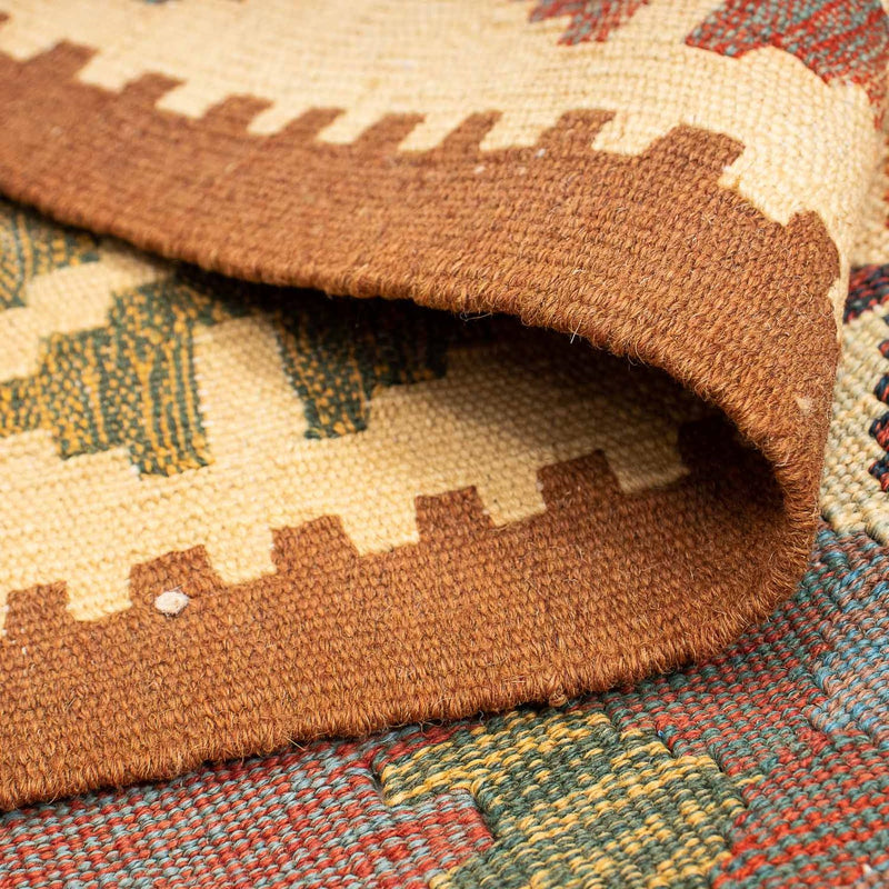 Kelim-tæppe - orientalsk - 210 x 145 cm - flerfarvet