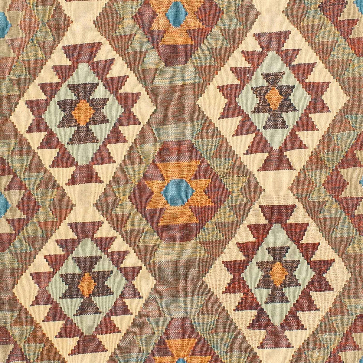 Kelim-tæppe - orientalsk - 208 x 148 cm - flerfarvet