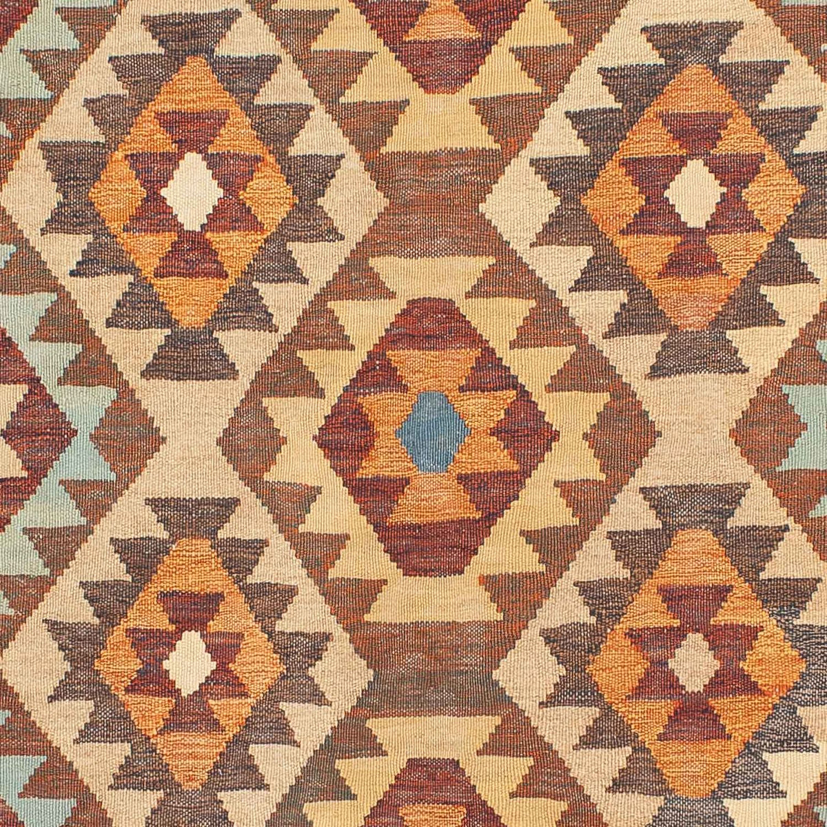 Kelim-tæppe - orientalsk - 208 x 154 cm - flerfarvet