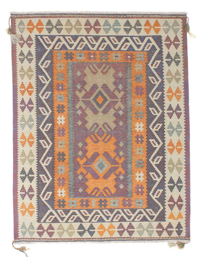 Moderne kilim Tæppe 161x211cm - Uldtæppe