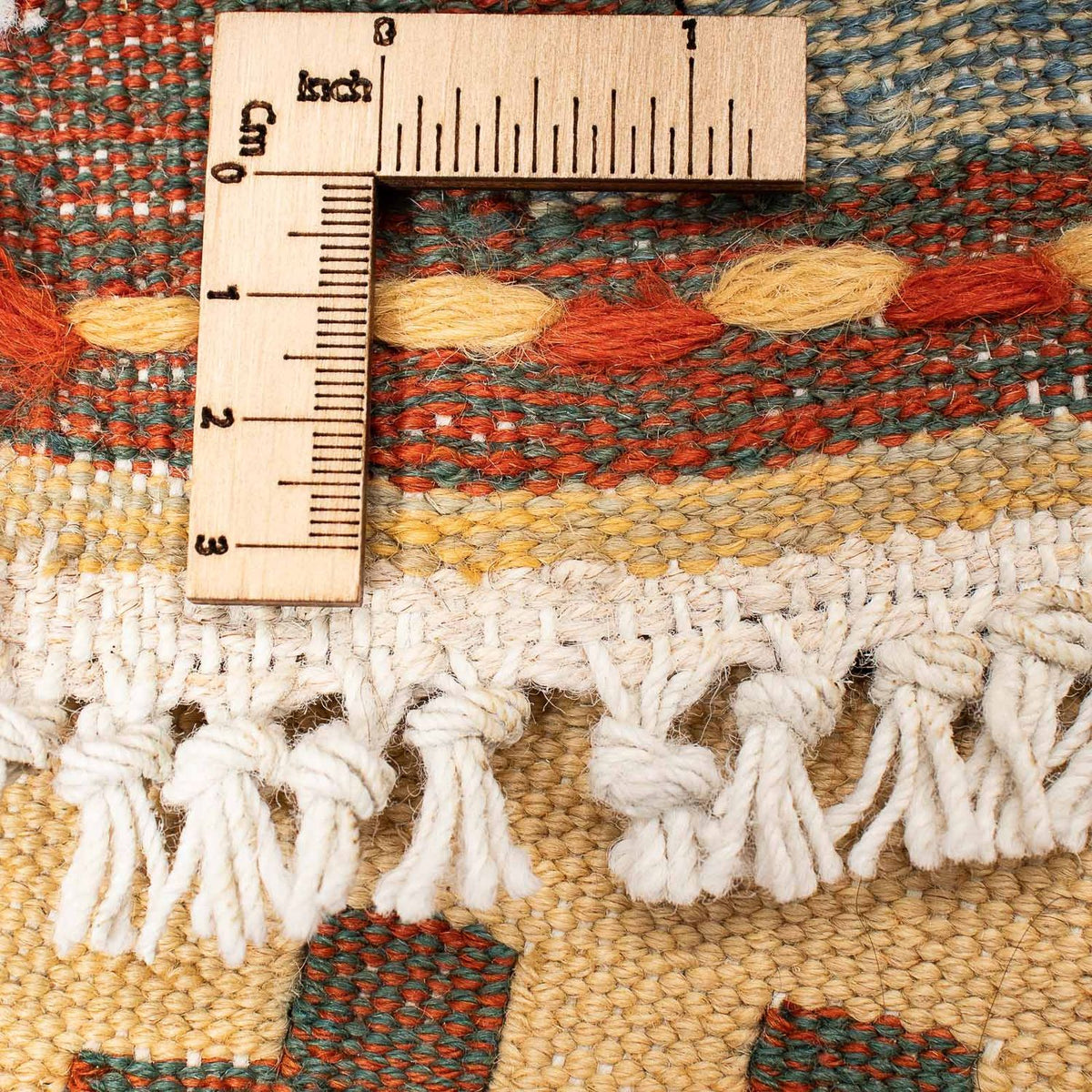 Kelim-tæppe - orientalsk - 205 x 147 cm - flerfarvet