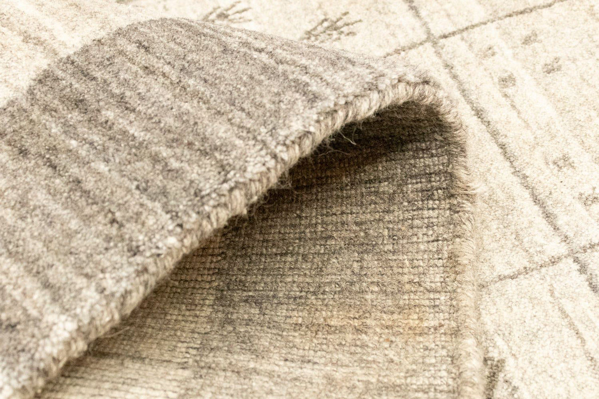 Vintage tæppe - 140 x 70 cm - sølv