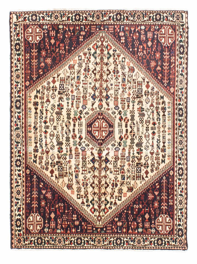 Persisk tæppe - Nomadisk - 143 x 110 cm - beige
