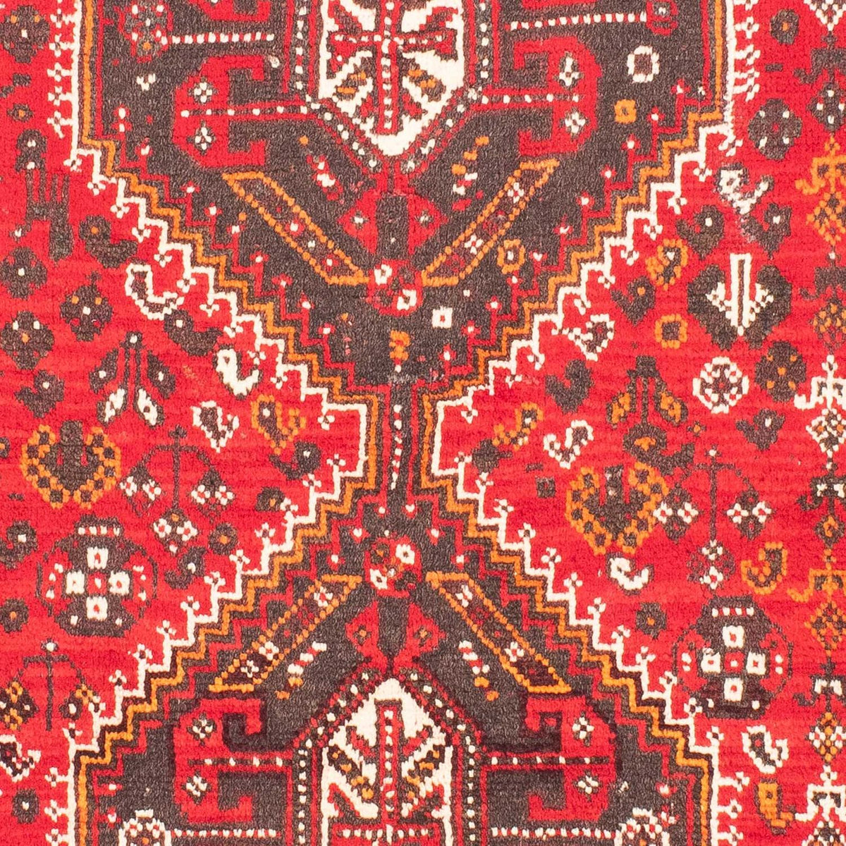 Persisk tæppe - Nomadisk - 160 x 112 cm - mørkerød