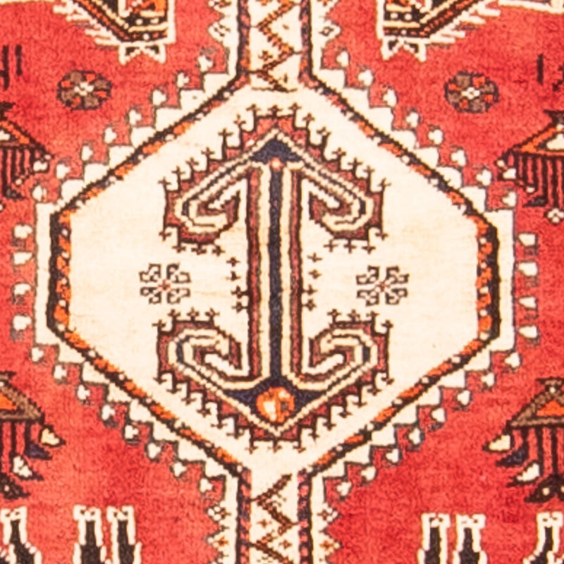 Løber Persisk tæppe - Nomadisk - 412 x 107 cm - rød