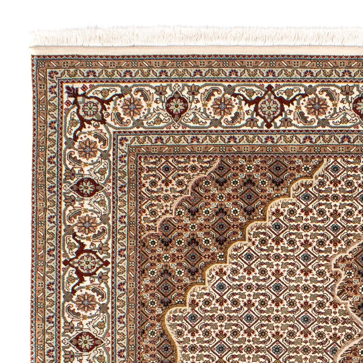 Persisk tæppe - Tabriz - 242 x 171 cm - beige