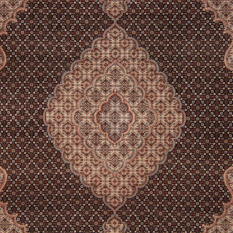 Persisk tæppe - Tabriz - 346 x 253 cm - mørkeblå