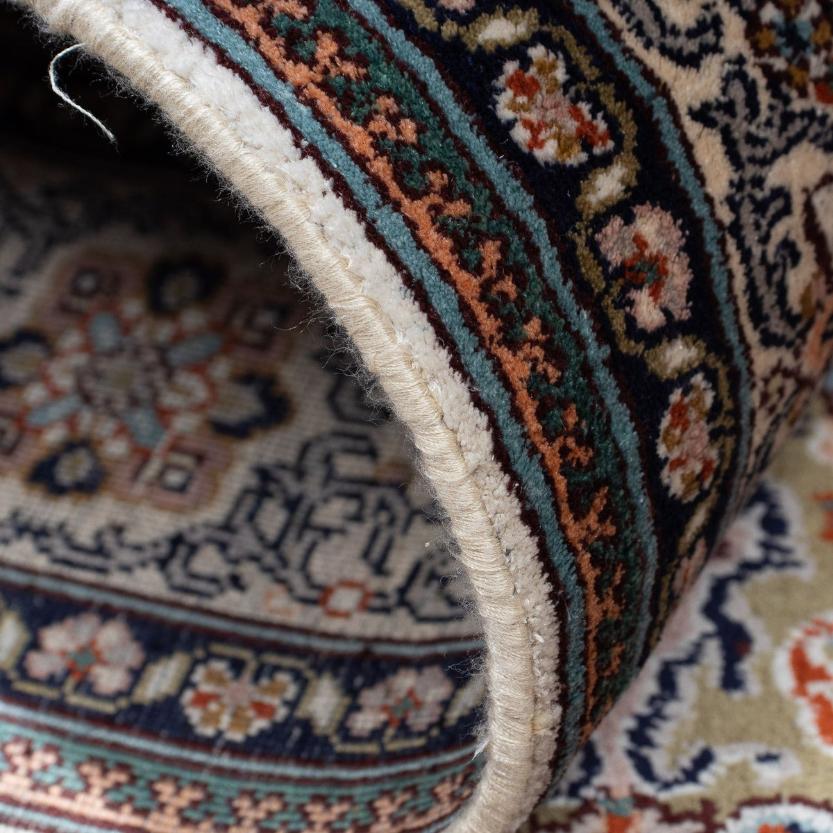 Silketæppe - Kashmir Silk - 152 x 96 cm - flerfarvet