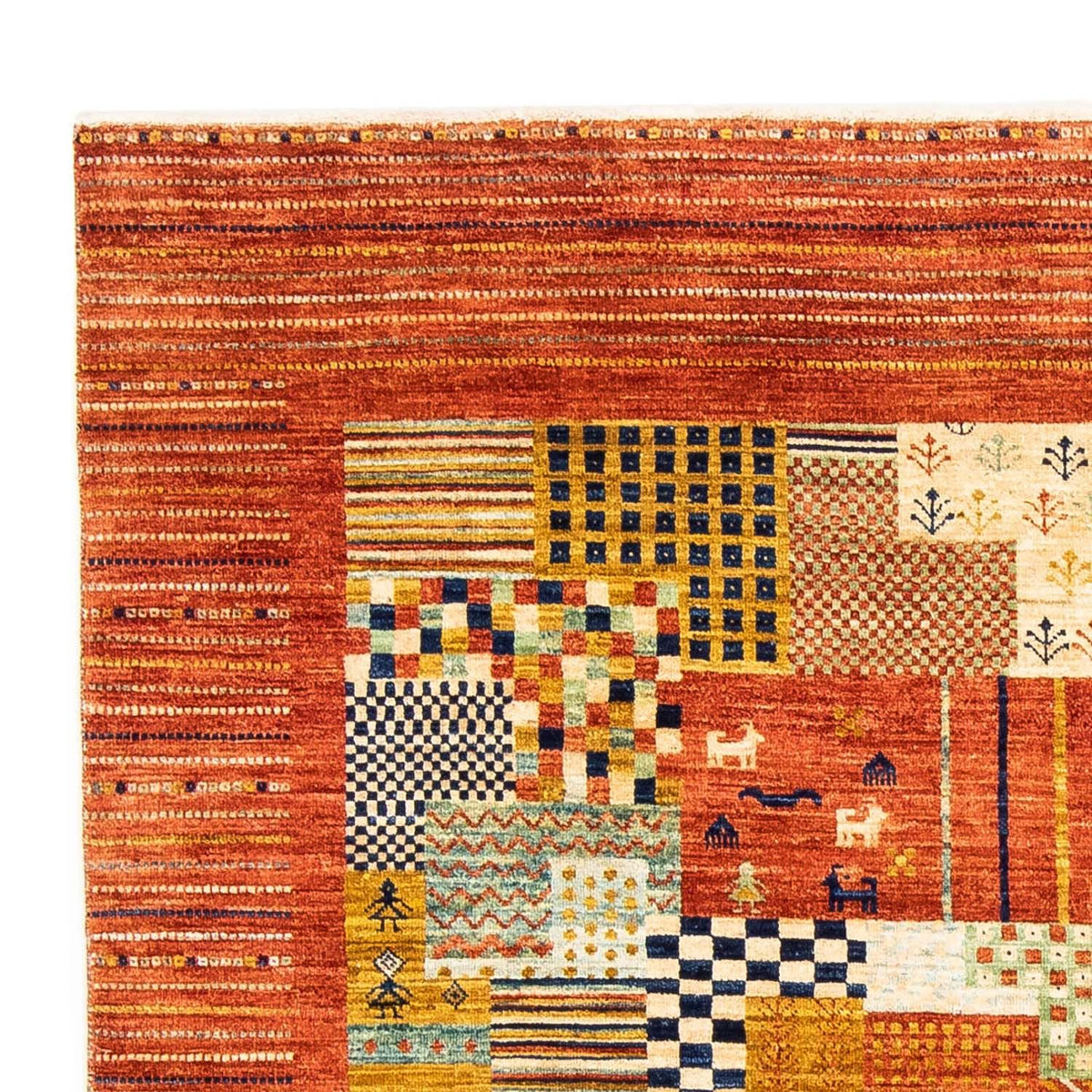 Gabbeh Tæppe - Loribaft Persisk - 228 x 170 cm - rust