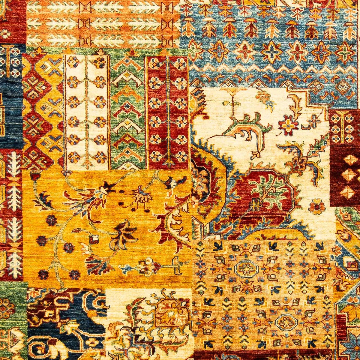 Patchwork-tæppe - 247 x 181 cm - flerfarvet