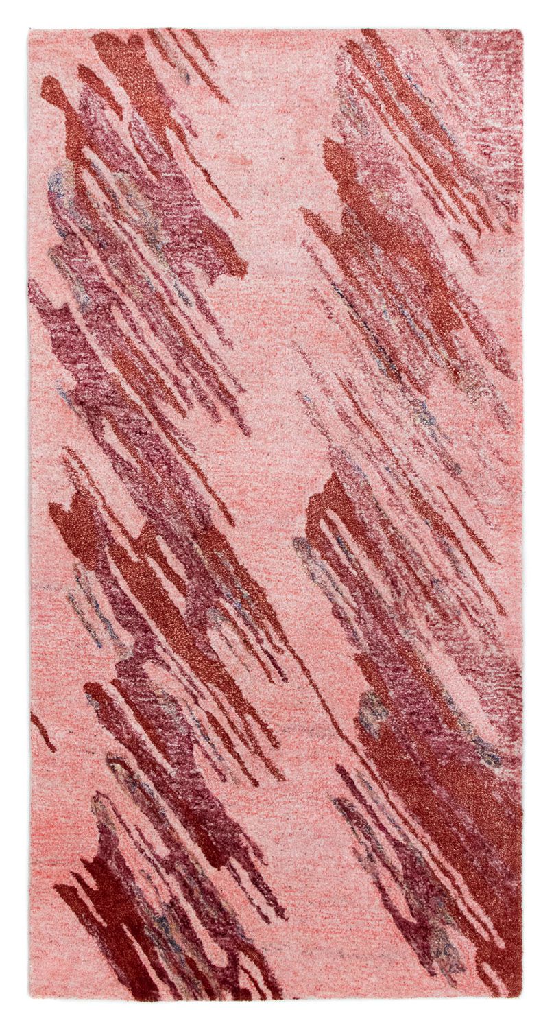 Designer tæppe - 140 x 70 cm - rød
