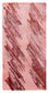 Designer tæppe - 140 x 70 cm - rød