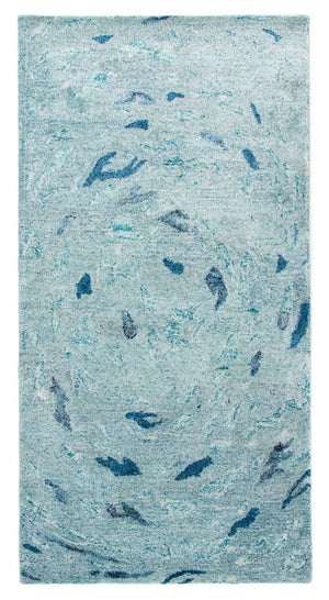 Designer tæppe - 140 x 70 cm - turkis