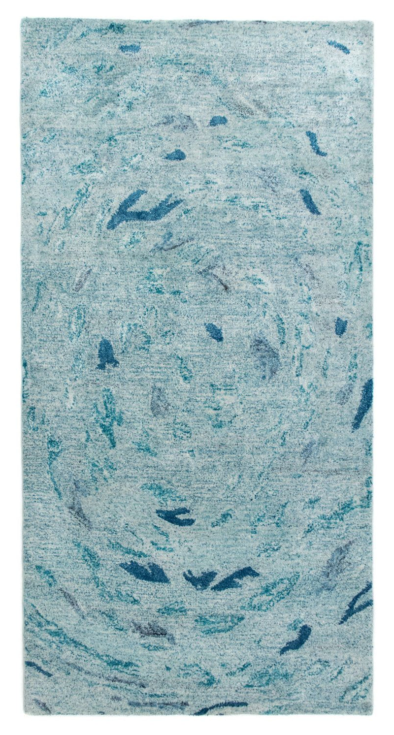 Designer tæppe - 140 x 70 cm - turkis