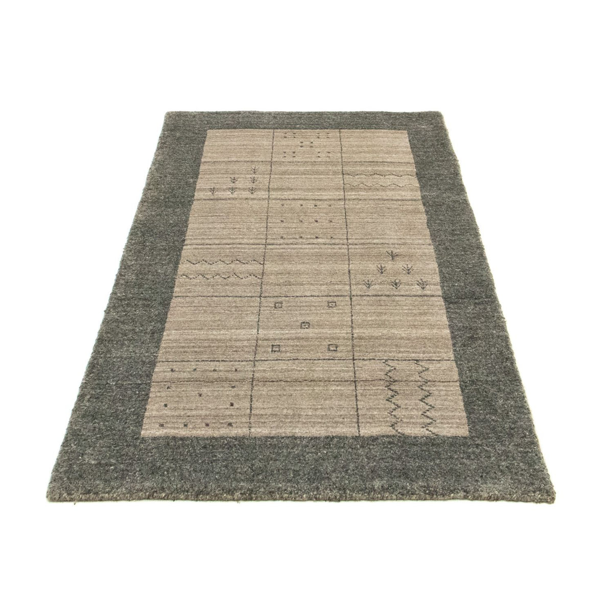 Designer tæppe - 140 x 70 cm - beige
