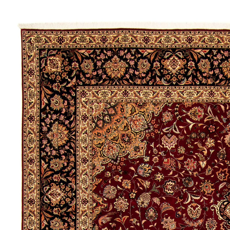 Persisk tæppe - Tabriz - Royal - 393 x 298 cm - mørkerød