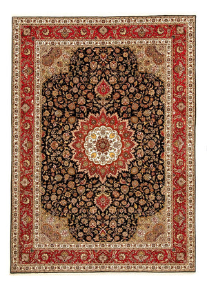 Persisk tæppe - Tabriz - Royal - 348 x 250 cm - rød