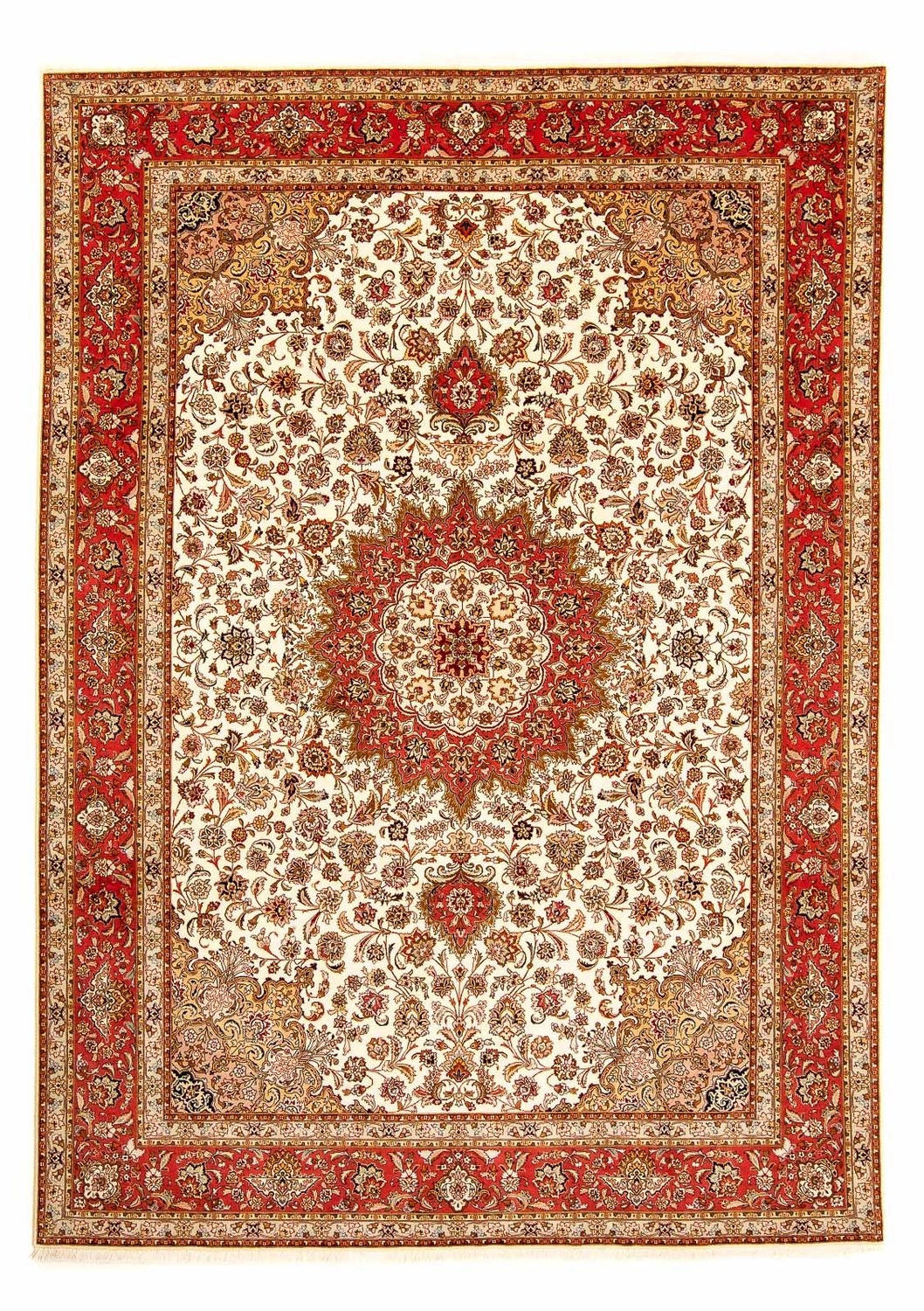 Persisk tæppe - Tabriz - Royal - 354 x 255 cm - beige