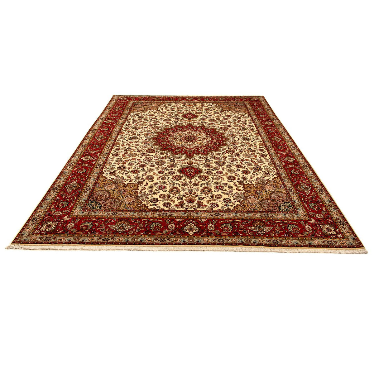 Persisk tæppe - Tabriz - Royal - 354 x 255 cm - beige