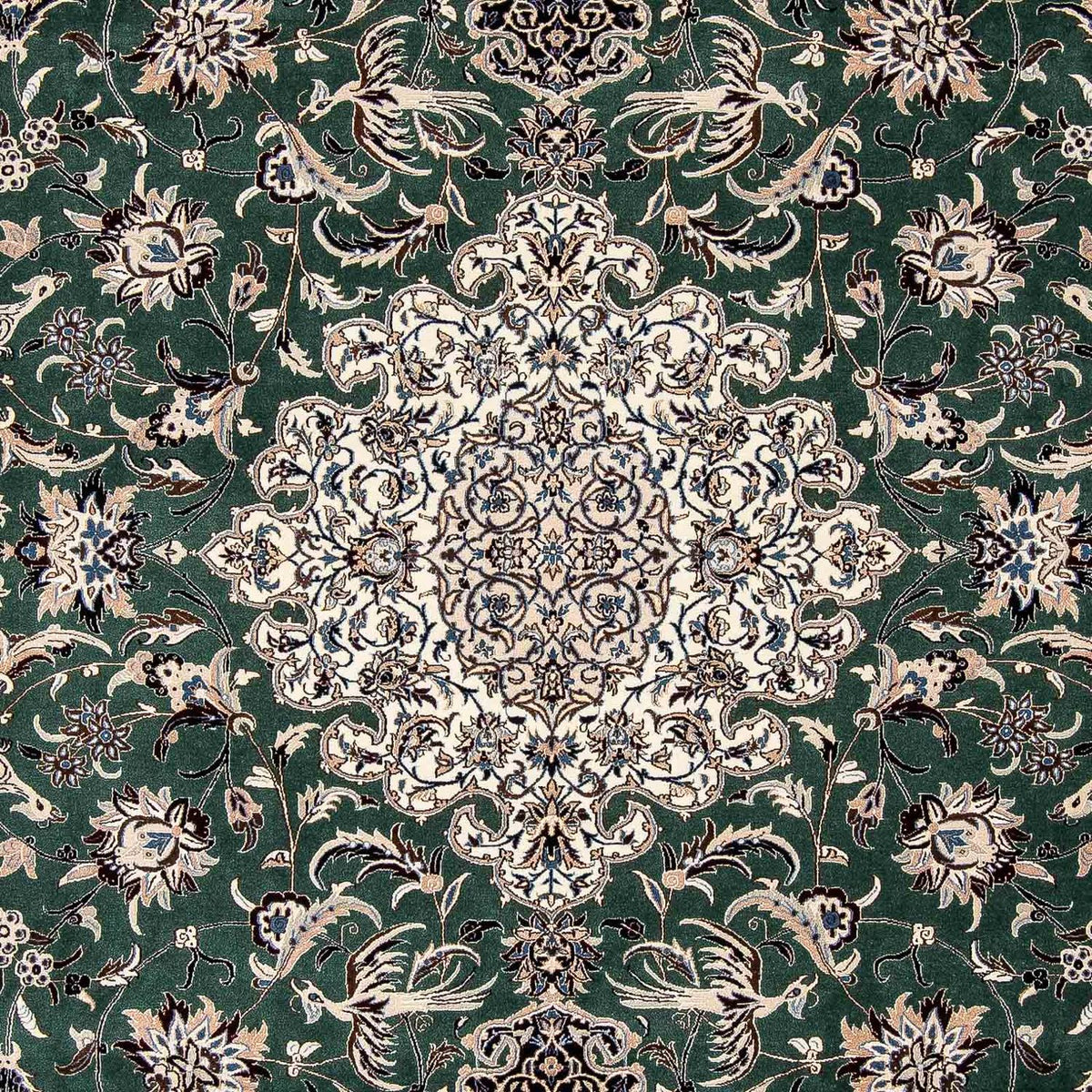 Persisk tæppe - Nain - Premium - 307 x 206 cm - grøn