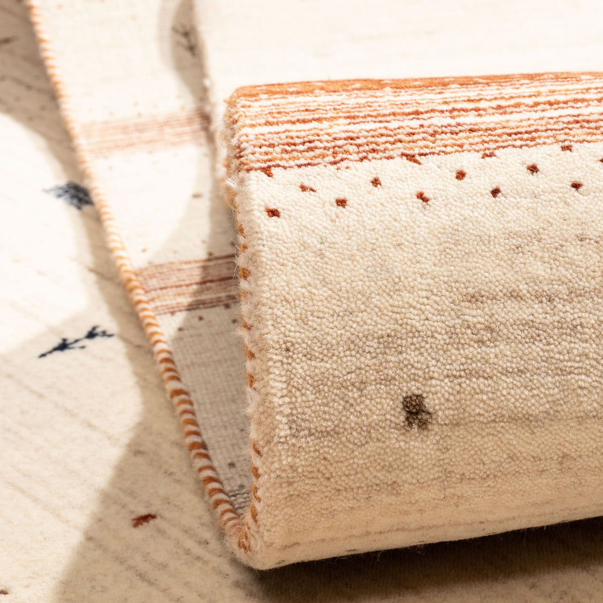 Gabbeh Tæppe - Loribaft Persisk - 304 x 206 cm - beige