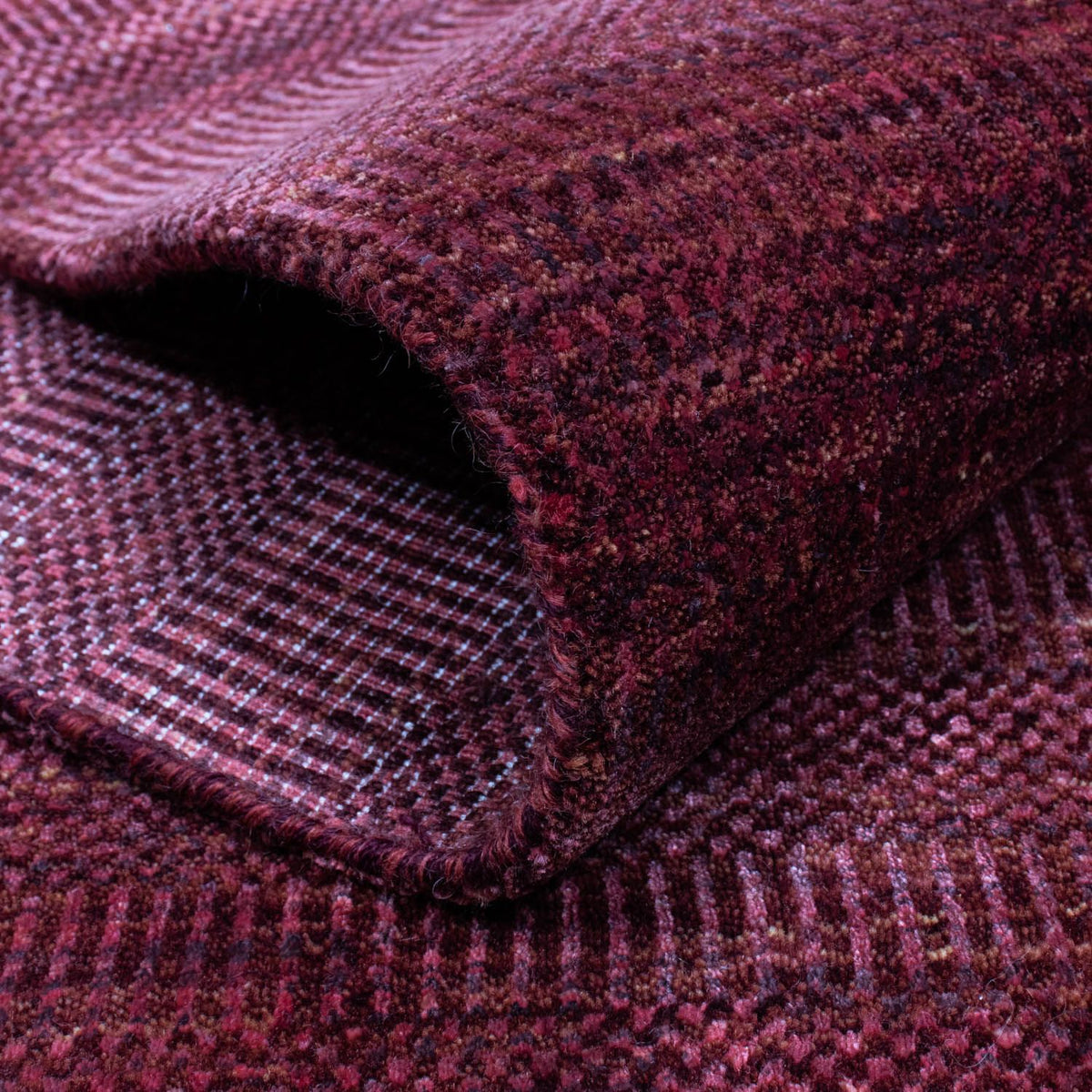 Designer tæppe - 182 x 131 cm - rød