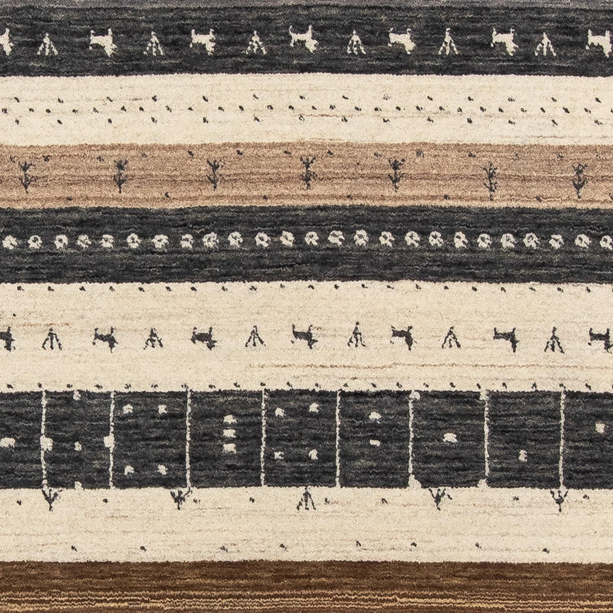Designer tæppe - 204 x 145 cm - beige