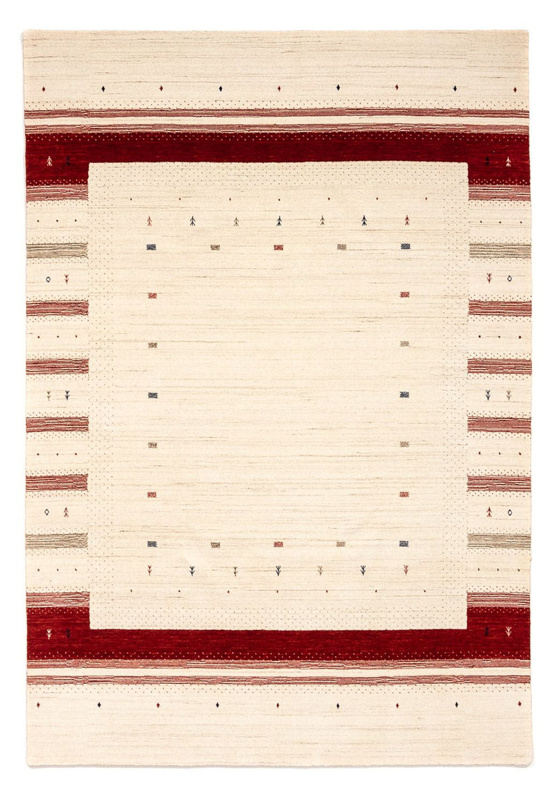 Gabbeh Tæppe - Loribaft Persisk - 298 x 203 cm - beige