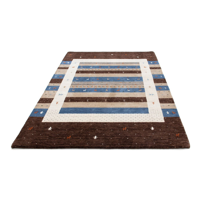 Gabbeh Tæppe - Loribaft Persisk - 206 x 141 cm - brun