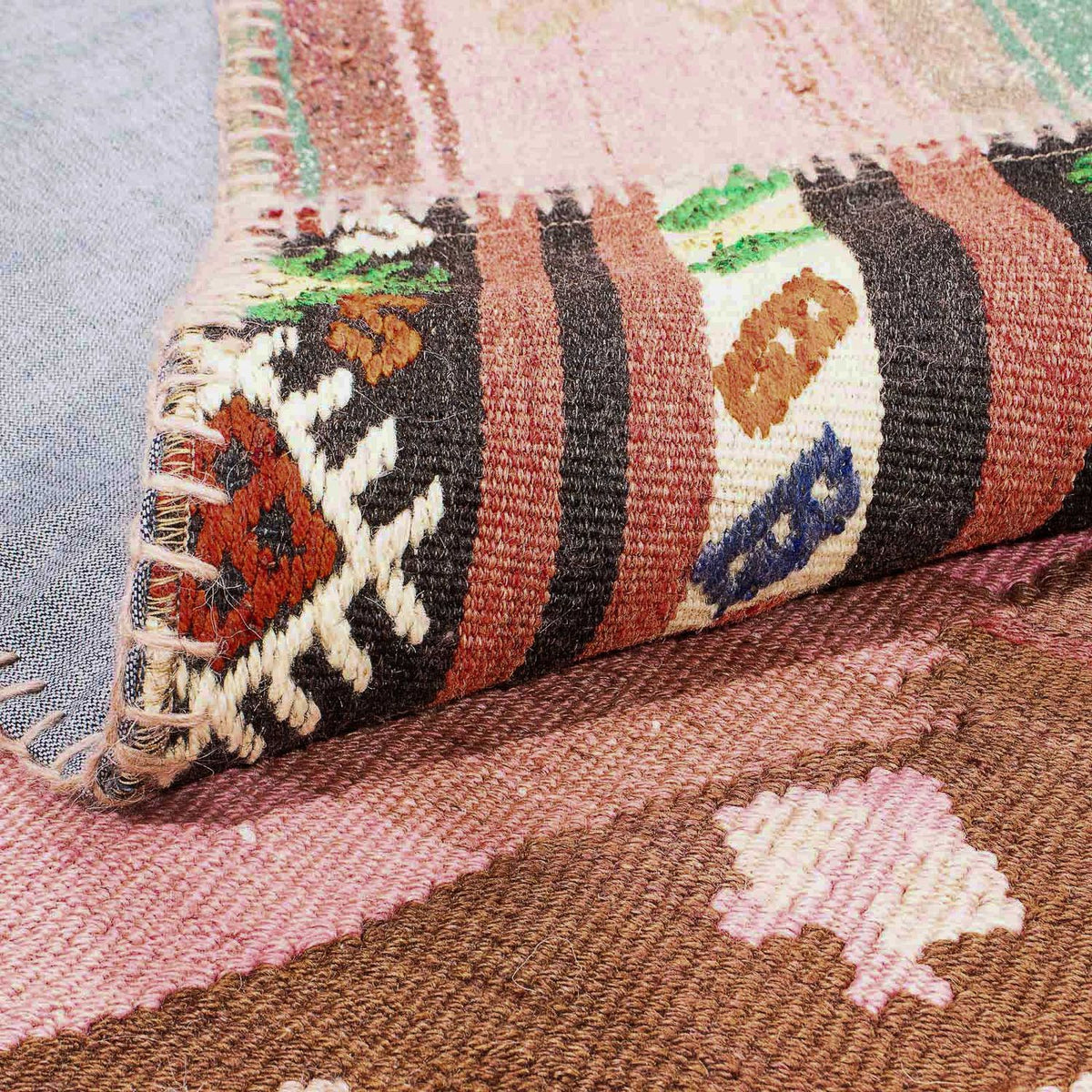 Patchwork-tæppe - 300 x 216 cm - flerfarvet