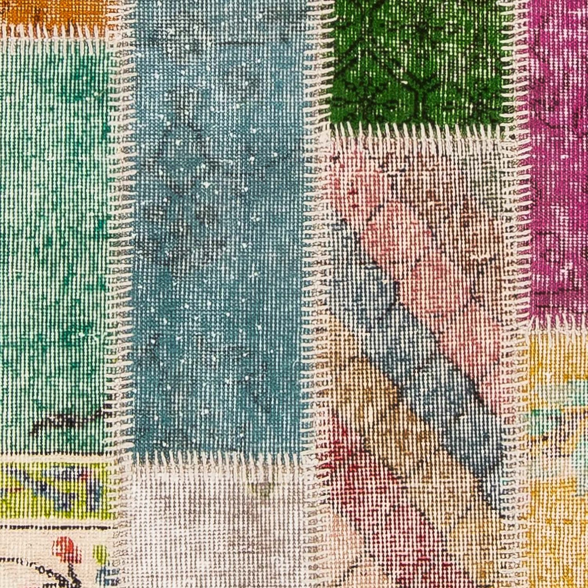 Løber Patchwork-tæppe - 203 x 90 cm - flerfarvet