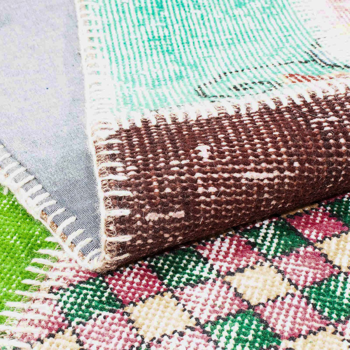 Løber Patchwork-tæppe - 203 x 90 cm - flerfarvet