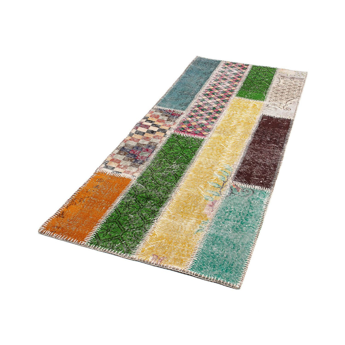 Løber Patchwork-tæppe - 203 x 90 cm - flerfarvet
