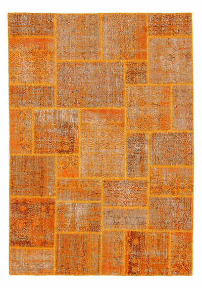 Patchwork-tæppe 172x244cm - Uldtæppe