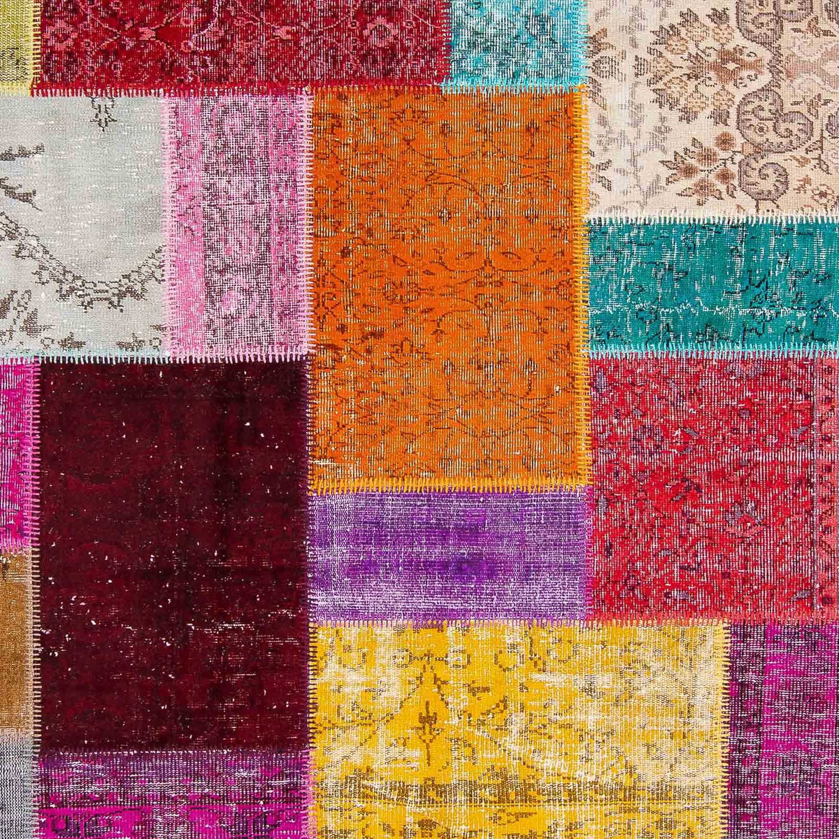 Patchwork-tæppe - 300 x 200 cm - flerfarvet