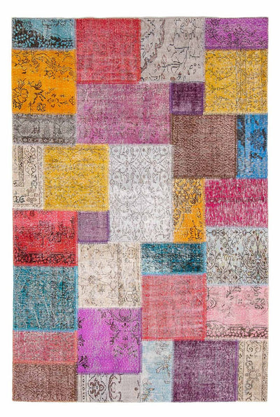 Patchwork-tæppe 250x300cm - Uldtæppe