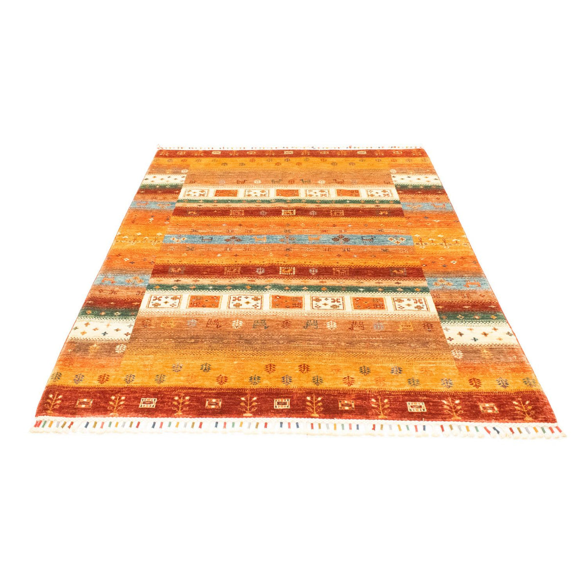 Gabbeh Tæppe - Loribaft Persisk - 200 x 150 cm - flerfarvet