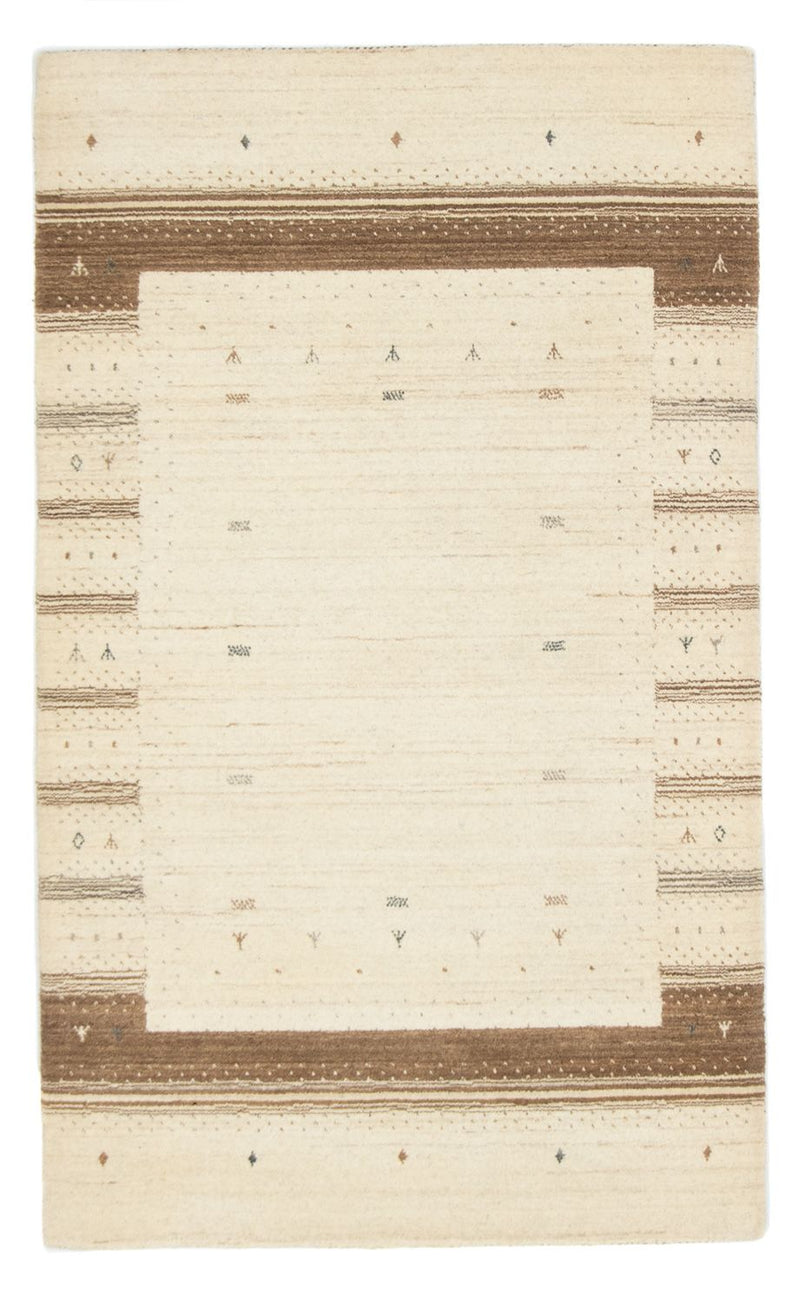 Gabbeh Tæppe - Loribaft Persisk - 160 x 94 cm - beige