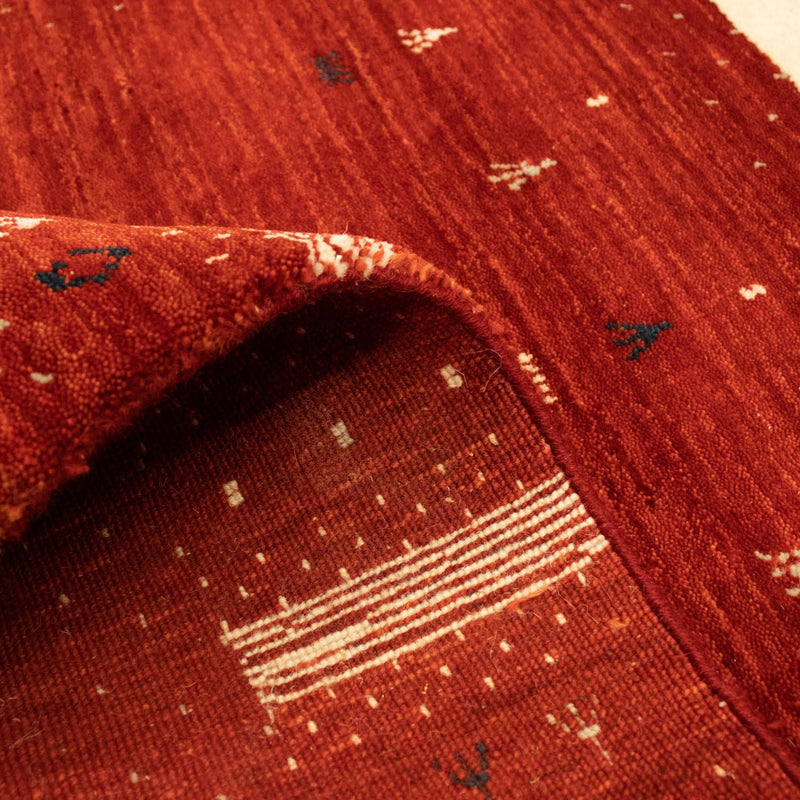 Gabbeh Tæppe - Loribaft Persisk - 162 x 94 cm - rød