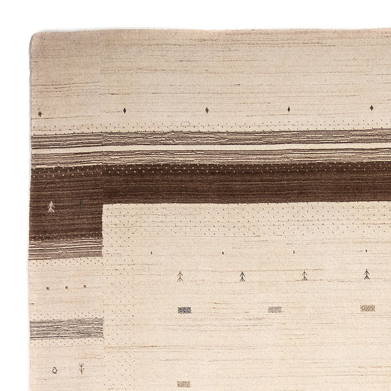 Gabbeh Tæppe - Loribaft Persisk - 350 x 251 cm - beige