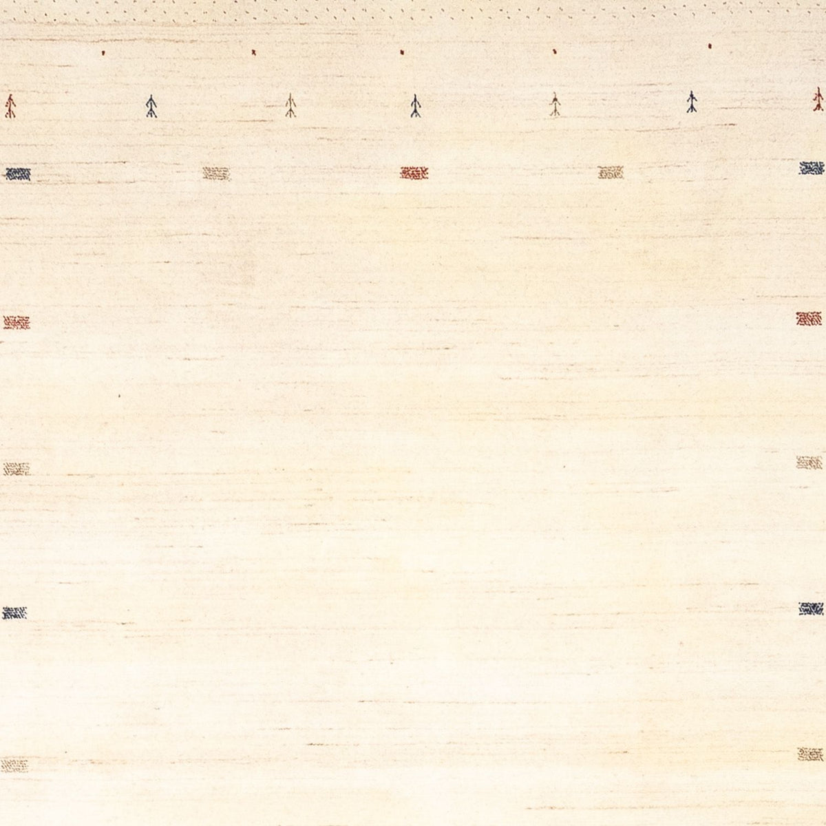 Gabbeh Tæppe - Loribaft Persisk - 346 x 254 cm - beige