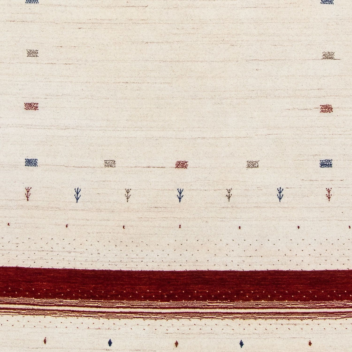 Gabbeh Tæppe - Loribaft Persisk - 245 x 170 cm - beige