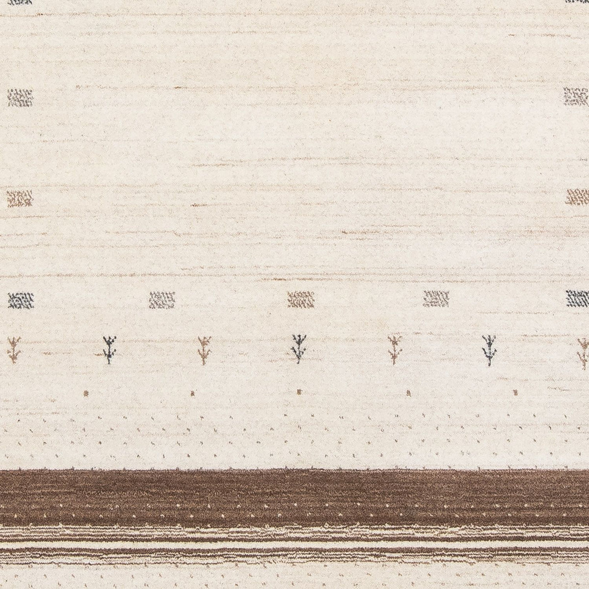 Gabbeh Tæppe - Loribaft Persisk - 200 x 145 cm - beige