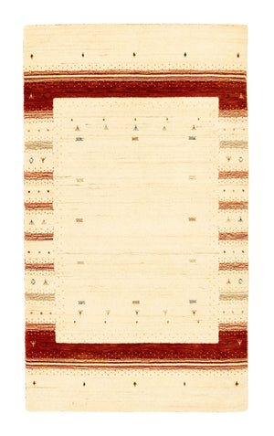 Gabbeh Tæppe - Loribaft Persisk - 160 x 91 cm - beige