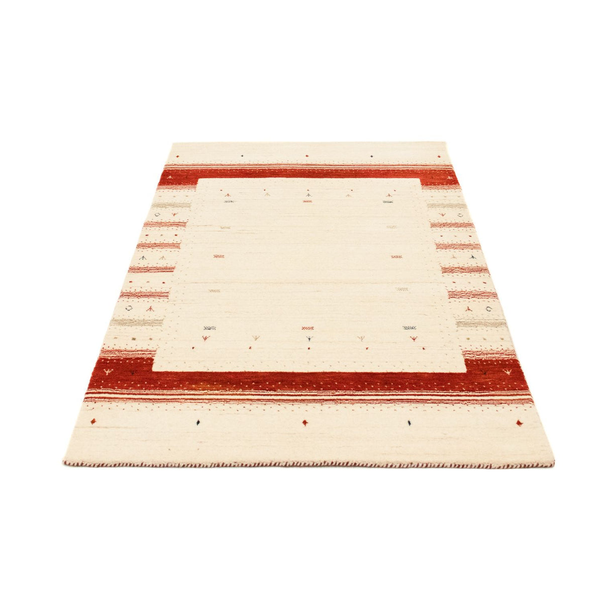 Gabbeh Tæppe - Loribaft Persisk - 160 x 91 cm - beige