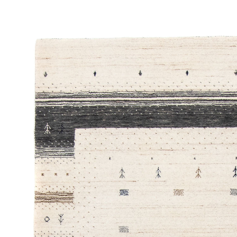 Gabbeh Tæppe - Loribaft Persisk - 200 x 145 cm - beige