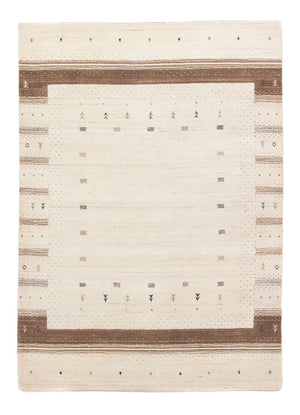 Gabbeh Tæppe - Loribaft Persisk - 201 x 144 cm - beige